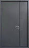 Вхідні двері ТМ Страж технічні Techno door Ral 9975 графіт 1200*2050, фото 2
