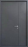 Вхідні двері технічні Страж Techno door Ral 9975 графіт, фото 3