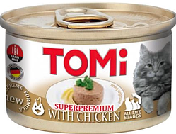 Консерва мус для кішок TOMi (Томі) Superpremium Chicken курка, 85 г4003024201039