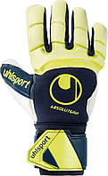 Вратарские перчатки Uhlsport ABSOLUTGRIP HN PRO JR. Желто-темно-синие 1011219 01