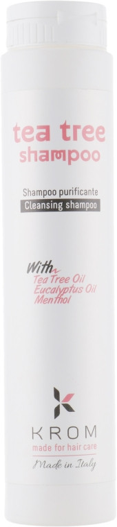 Шампунь для жирного волосся з ментолом KROM TEA TREE 250 мл (Оригінал)