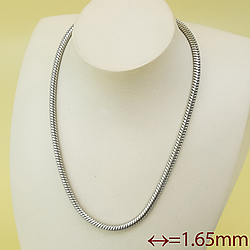 Ланцюжок "Массивний Снейк", р.45-50, медсталь Xuping, stainless steel, родій