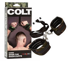 Універсальні наручники з кріпленням для дверей CalExotics Colt Camo Over The Door Cuffs