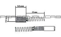 Щетки для электроинструмента 4,5*7,5*14 пружина отдельно KOSA