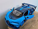 Масштабна модель автомобіля Bugatti GT 1:24. Металева машинка, фото 6