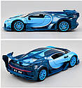 Масштабна модель автомобіля Bugatti GT 1:24. Металева машинка, фото 10