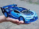 Масштабна модель автомобіля Bugatti GT 1:24. Металева машинка, фото 11