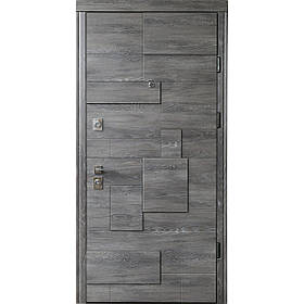 Вхідні двері Страж LUX Standart Піраміс венге сірий /біла емаль