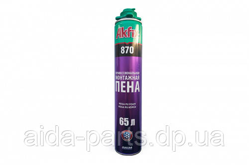 Піна проф 870 MEGA 65 л (-6°) 850 мл / 1000 гр (зимова) Akfix