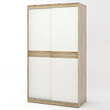 Шафа-купе Еверест Соната 1200 дводверна 120х60х217 дуб сонома+білий (DTM-2392), фото 2