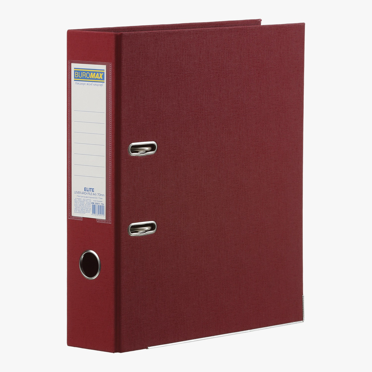 Реєстратор А4 7см BM.3001-13 ELITE двосторонній бордо PP (1/24/384), фото 1
