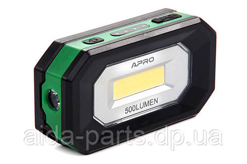 Прожектор світлодіодний акумуляторний 5 Вт 500 Лм (Li-ion 2000 мА·год) APRO