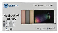 Замінний акумулятор SNSYIY для MacBook Air 13, 7200 мАг для ноутбука Apple A1496 A1377 A1405 A1496 A1405 A1377