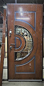 Вхідні двері вуличні ДК з полімерними накладками 4 850*2050