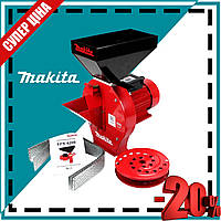 Зернодробарка Makita EFS 4200 (280 кг/год 4.2 кВт). Зернодробілка Макіта кормоподрібнювач maketa