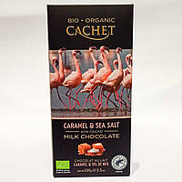 Cachet Caramel and Sea Salt молочный шоколад с карамелью и морской солью 100 г Бельгия