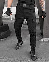 Брюки карго тактичні Чорні Aggressive S, штани для військових, чоловічі штани BRM