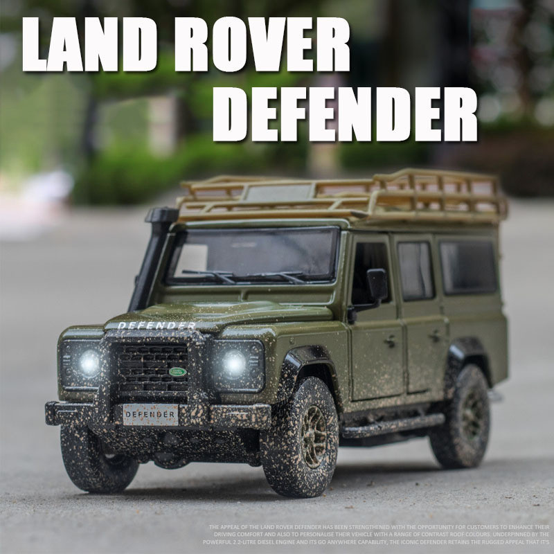 Модель авто Land Rover Defender 1:32. Металева машинка, інерційна машинка Ленд Ровер Дефендер