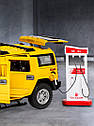 Модель автомобіля Hummer H2 із металу 1:24. Металева машинка Хаммер H2 жовта, звук мотора та світло фар, фото 9