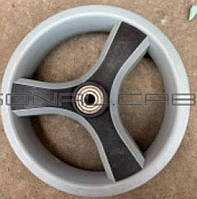 Диск колеса для детских колясок 10 В . серебро/черное, 3 луча с подшипником dia втулки 10mm LTK