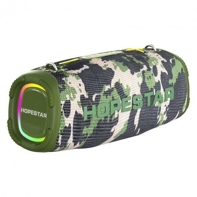 Портативна бездротова Bluetooth колонка Hopestar A6 Max (BT5.1, 80W, TWS, AUX/TF/USB, 7h, IPX6) Camouflage