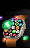 Смарт годинник Smart Watch ULTRA MAX 9-2.1" спортивні режими, цілодобовий моніторинг здоров'я Orange, фото 10