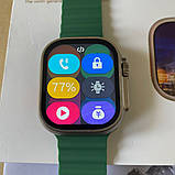 Смарт годинник Smart Watch ULTRA MAX 9-2.1" спортивні режими, цілодобовий моніторинг здоров'я Green, фото 6