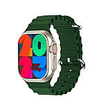 Смарт годинник Smart Watch ULTRA MAX 9-2.1" спортивні режими, цілодобовий моніторинг здоров'я Green, фото 7