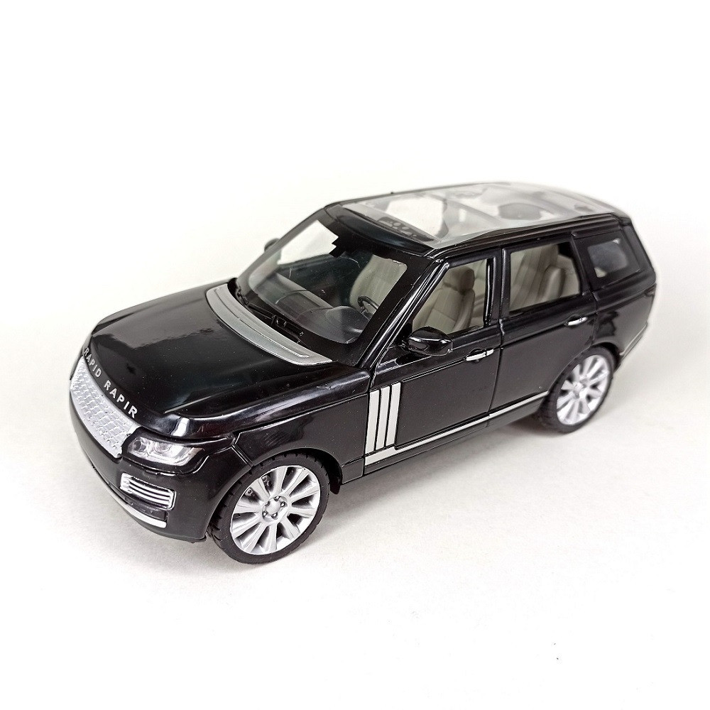 Модель автомобіля Range Rover. Металева машинка Рейндж Ровер у якої горять фари та звучить мотор 1:24