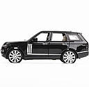 Модель автомобіля Range Rover. Металева машинка Рейндж Ровер у якої горять фари та звучить мотор 1:24, фото 4