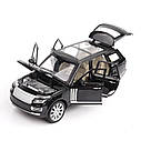 Модель автомобіля Range Rover. Металева машинка Рейндж Ровер у якої горять фари та звучить мотор 1:24, фото 5