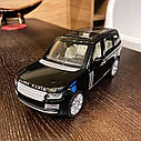 Модель автомобіля Range Rover. Металева машинка Рейндж Ровер у якої горять фари та звучить мотор 1:24, фото 8