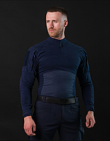 Рубашка тактическая боевая Убокс (убакс) Синий L, Мужская рубашка с липучками для военных BRM