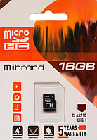 Карта памяти MicroSD Mibrand 16Gb class 10