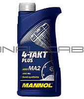 Масло 4T, 1л (SAE 10W-40, полусинтетика, 4-Takt Plus API SL) MANNOL VDKI