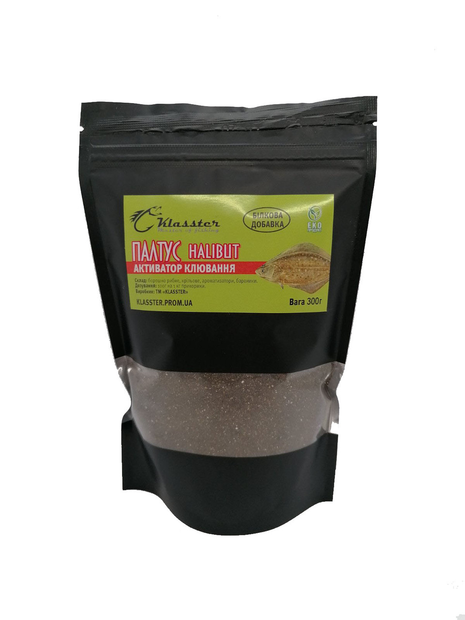 Активатор кльову Klasster ПАЛТУС ХАЛІБУТ, 300 г. Klasster (ЧИТАТИ ОПИС!)