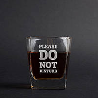 Стакан для виски "Please do not disturb", англійська, Крафтова коробка