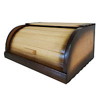 Хлібниця дерев'яна Темна 37-28-18 см.