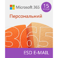 Microsoft 365 персональний, 15 місяців для 1 користувача, електронний ключ (QQ2-01237)