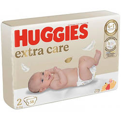 Підгузки Huggies Elite Soft 2 (4-6 кг), 58 шт.