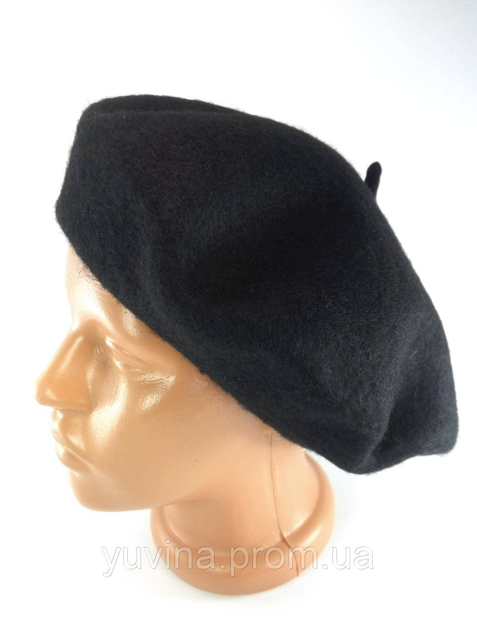 Бере чорний жіночий вовняний берет фетровий шапка-берет на осінь зиму Жіночі шапки берети модні