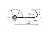 Джиг-головка Днипро-Свинец Barbarian с пружиной №5/0 20г (3шт/уп)