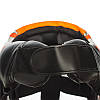 Шолом боксерський відкритий ZELART BO-1336, розмір XL помаранчево чорний, фото 7