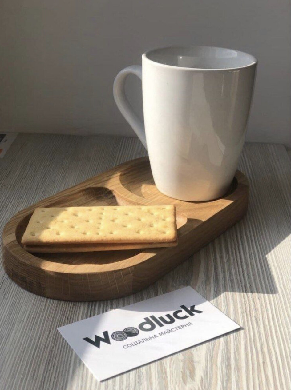 Підставка під чашку дерев'яна Дуб  Woodluck