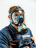 Протигаз Microfilter (ГП 9) для військових, цивільних. Панорамна маска, фото 4