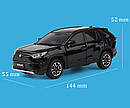 Модель автомобіля Toyota RAV4 2020 масштаб: 1:32. Іграшкова машинка Тойота РАВ4 чорна (звук, світло). Металева інерційна машинка, фото 6