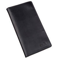 Бумажник мужской вертикальный винтажная кожа SHVIGEL 16200 Черный BUYT Гаманець чоловічий вертикальний