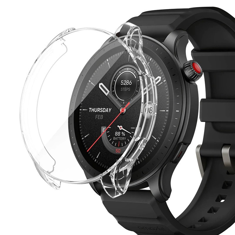 Захисний чохол для смарт годинника Amazfit GTR4 прозорий, фото 1