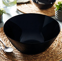 Чёрный большой салатник Luminarc Zelie Black из стеклокерамики 240мм 2.2 л (V3892)