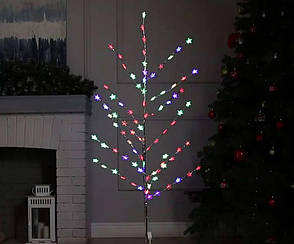 Дерево-гірлянда світлодіодна з зірками світна декоративна 72 LED 1,5 м DD